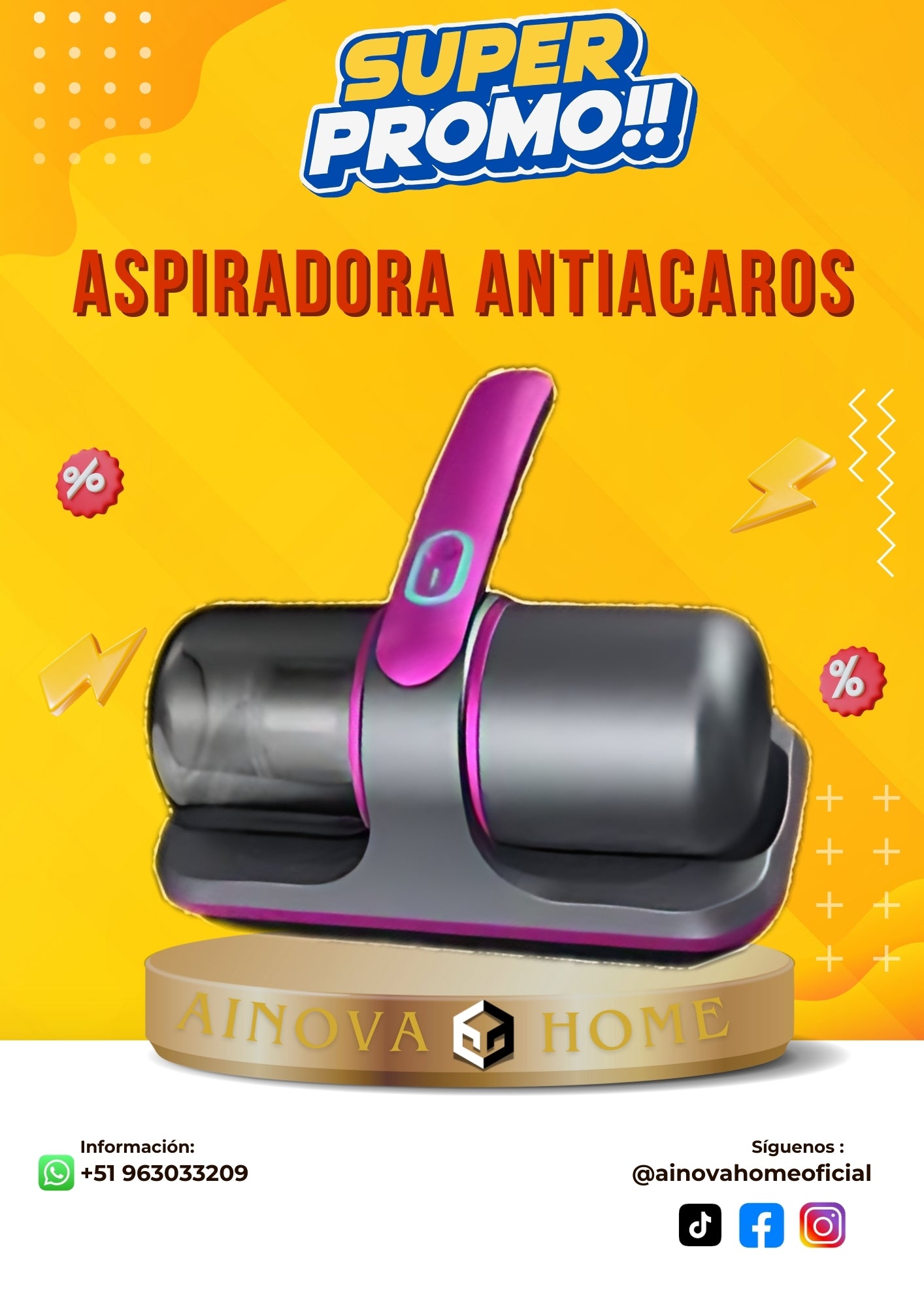 ASPIRADORA ANTIACAROS